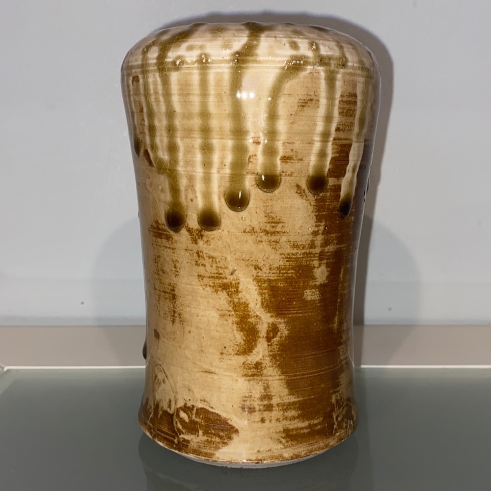 Glazed Clay Drip Wax Pottery Planter/Vase
